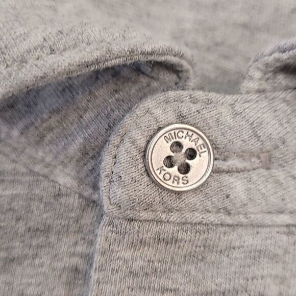 𝅺michael Kors Gray Polo Shirt New - Picture 4 of 5